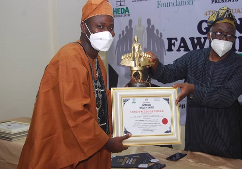 Gani Fawehinmi Integrity award 