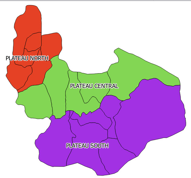 Map Of Plateau State 