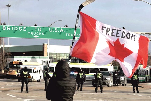 protest in canada