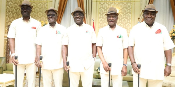 Photos of Wikes meeting in Aba with Other PDP G 5 Governors