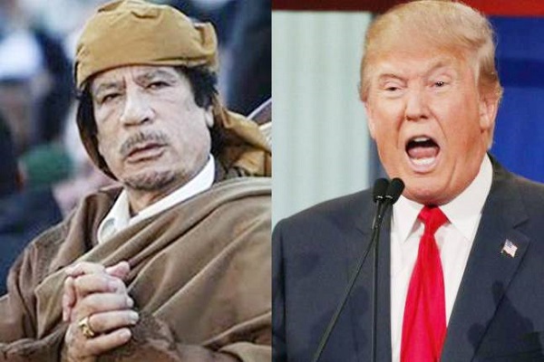 Trump and Gaddafi