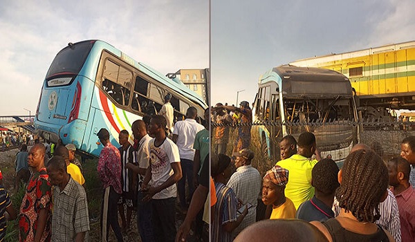 Lagos bus train accident