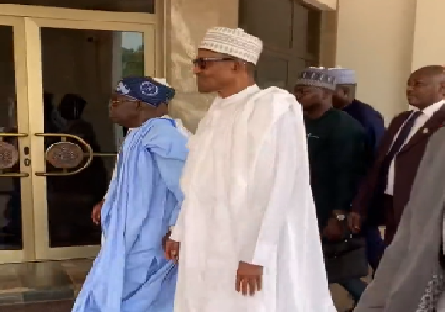 JUST IN: Buhari takes Tinubu on tour of State House | The Nation Newspaper