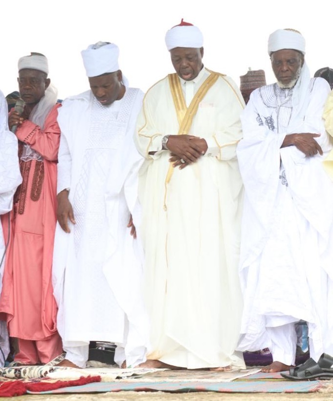 BREAKING: Adeleke storms out of Eid after clash with ex-Senate spokesman